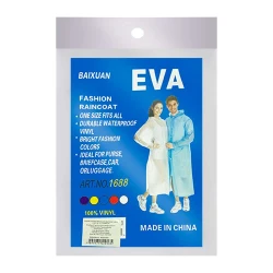 Capa de chuva adulto e.v.a sortidas Koruja Azul