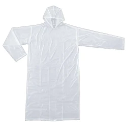 Capa de chuva adulto plástica peva 150cm transparente