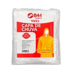 Capa de chuva adulto plástica tamanho único (V)