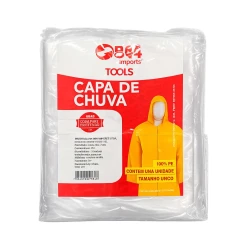 Capa de chuva adulto plástica tamanho único (V)