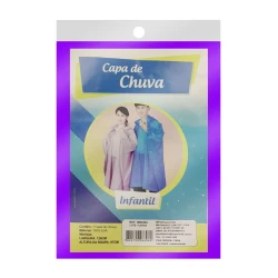 Capa de chuva infantil EVA sortido tamanho único 97cm Imporiente
