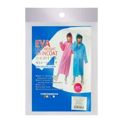 Capa de chuva infantil e.v.a 120-160cm sortidas Koruja Azul