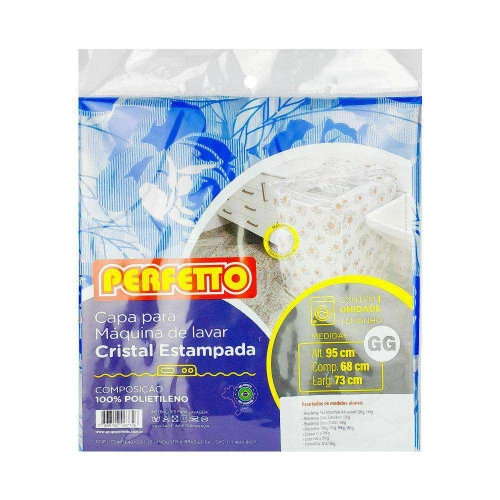 Capa para máquina de lavar GG 95x68x73cm Perfetto Capa para máquina de lavar GG 95x68x73cm Perfetto
