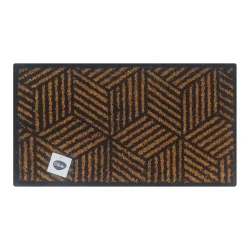 Capacho de fibra de coco 60x33cm geometrico cuboe