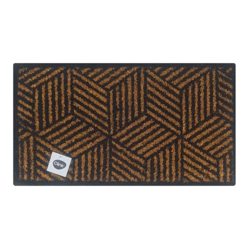 Capacho de fibra de coco 60x33cm geometrico cuboe