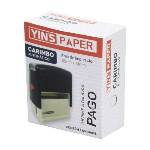 Carimbo automático pago Yin's paper