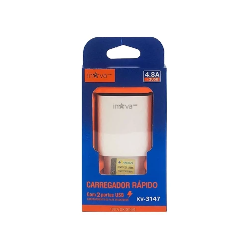 Carregador adaptador USB 4.8A