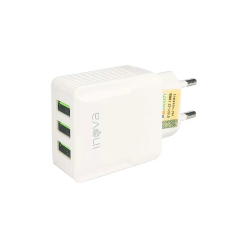 Carregador adaptador usb 5.1a 3 saídas CAR-9916
