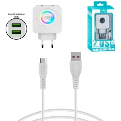 Carregador para celular tipo C turbo 5.8A com 02 saídas Inova