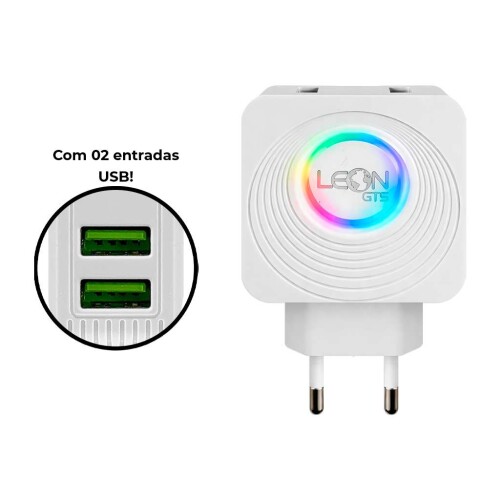 Carregador para celular tipo C turbo 5.8A com 02 saídas Inova