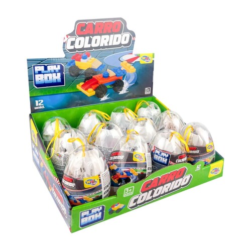 Carro color block monta e desmonta 31 peças Wellmix Carro color block monta e desmonta 31 peças Wellmix