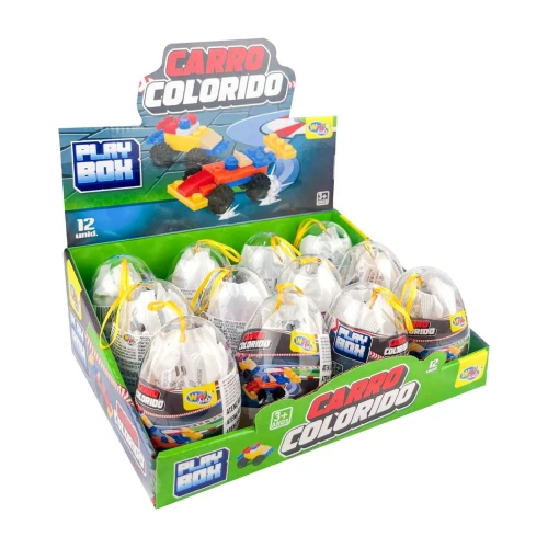 Carro color block monta e desmonta 31 peças Wellmix