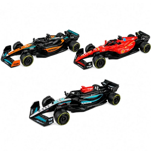 Carro de metal a fricção 13cm Fórmula Racing
