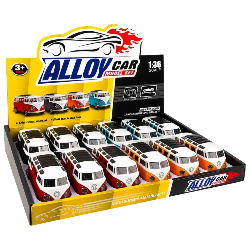 Carro de metal a fricção 13cm Kombi