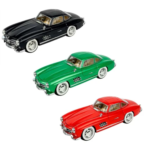 Carro de metal com som e luz Mercedes 300SL 21cm