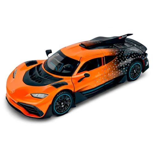 Carro de metal com som e luz Mercedes Amg 21cm