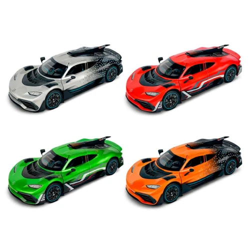 Carro de metal com som e luz Mercedes Amg 21cm