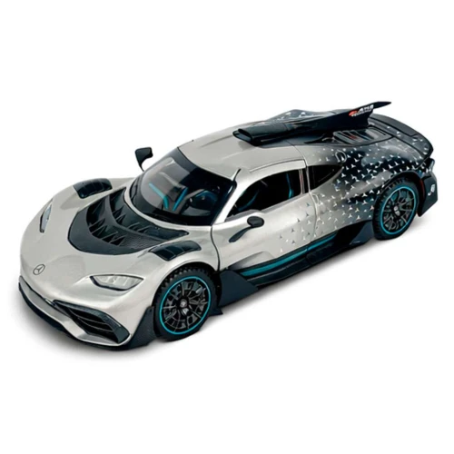 Carro de metal com som e luz Mercedes Amg 21cm