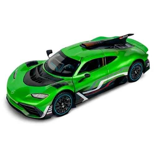 Carro de metal com som e luz Mercedes Amg 21cm