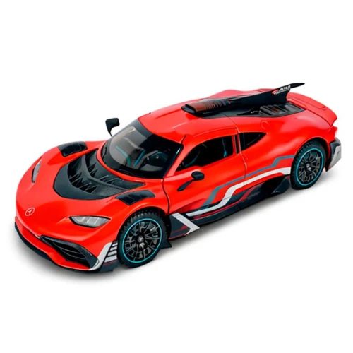 Carro de metal com som e luz Mercedes Amg 21cm