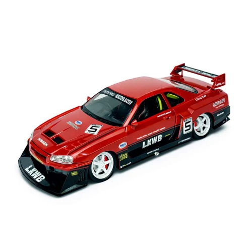 Carro de metal com som e luz Nissan 21cm