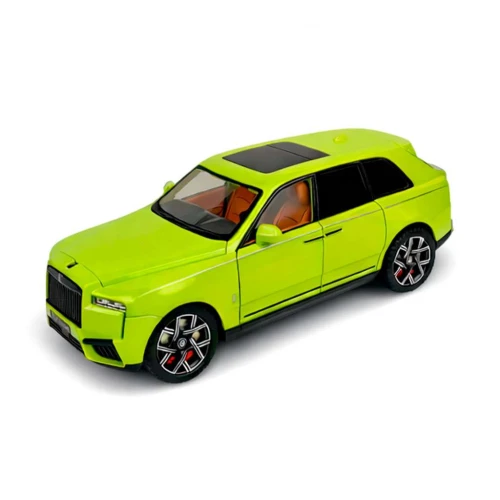 Carro de metal com som e luz suv Rolls Royce 21cm