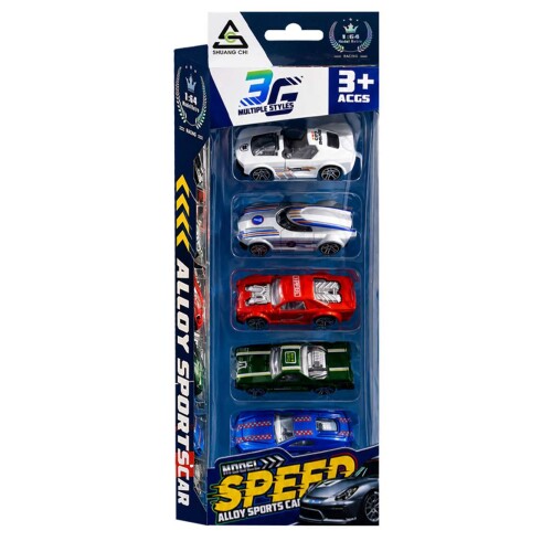 Carro de metal sport 5 peças