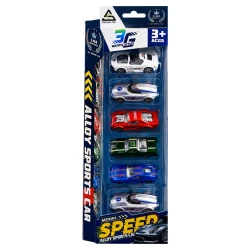 Carro de metal sport 6 peças
