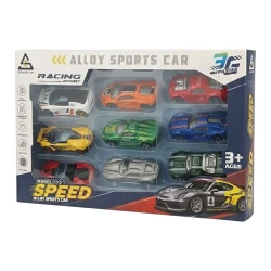 Carro metal sport 9 peças