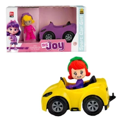 Carro plástico com boneca sport car girl BS Toys