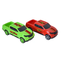 Carro plástico pick up 13cm com 02 unidades