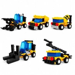 Carro robô monta e desmonta City 49 peças Wellmix