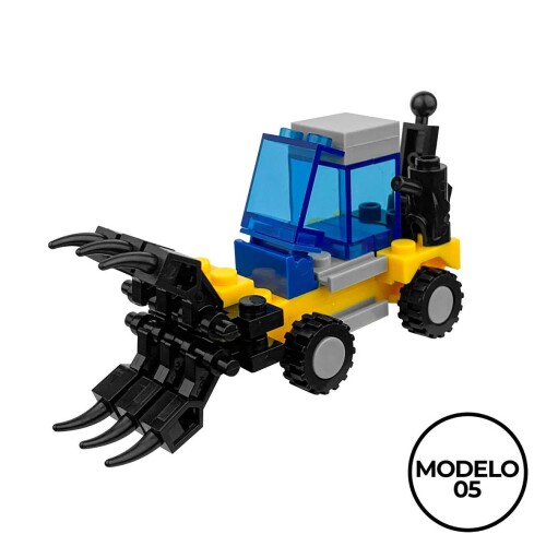 Carro robô monta e desmonta City 49 peças Wellmix Carro robô monta e desmonta City 49 peças Wellmix
