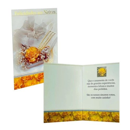 Cartão de mensagens com envelope diversos