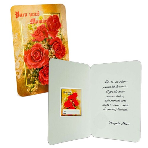 Cartão de mensagens com envelope diversos