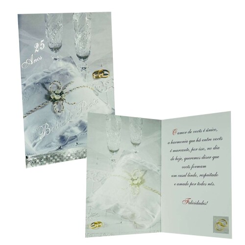 Cartão de mensagens com envelope diversos