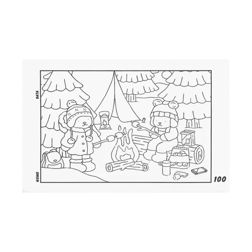Cartão para colorir com 04 cards Bobbie Goods