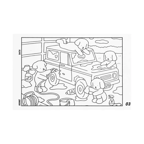 Cartão para colorir com 04 cards Bobbie Goods