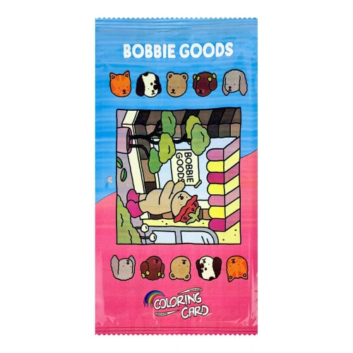 Cartão para colorir com 04 cards Bobbie Goods