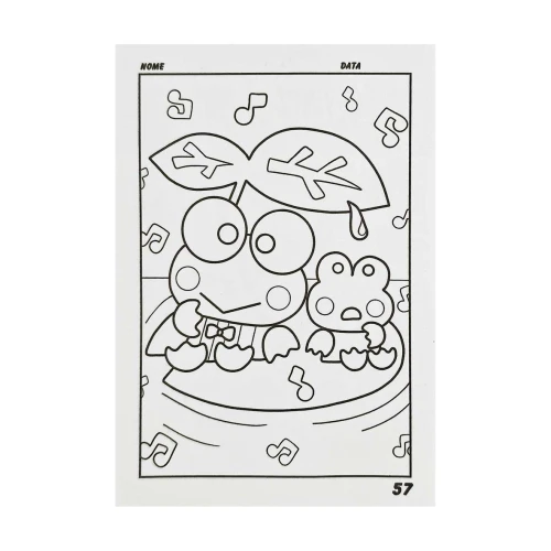 Cartão para colorir com 04 cards Hello Kitty