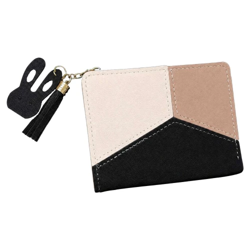 Carteira feminina sintética com diviorias lisa 12 cm Carteira feminina sintética com diviorias lisa 12 cm