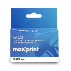 Cartucho para HP compativel F6V30A 664XL colorido 17ml Maxprint