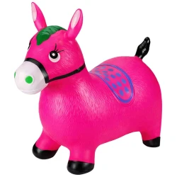 Cavalinho inflável com som colorido sortido