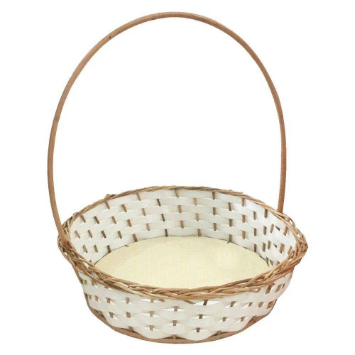 Cesta de vime sintética redonda/coração/oval grande 37x10cm