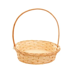 Cesta de vime padrão redonda média 33x09cm