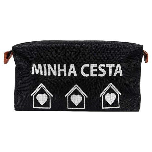 Cesto de lona organizador minha cesta 30x20x14cm Cesto de lona organizador minha cesta 30x20x14cm