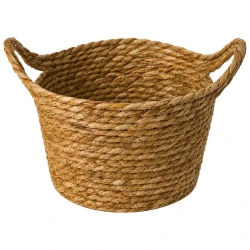 Cesto de palha organizador 23x15cm naturis