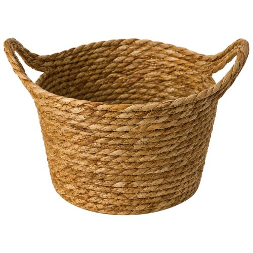 Cesto de palha organizador 23x15cm naturis
