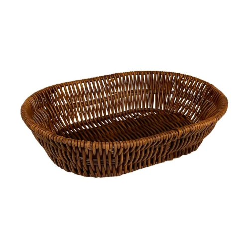 Cesto multiuso oval tramado 28x20cm sortidas