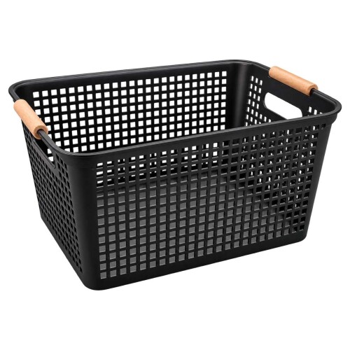 Cesto organizador plástico 36x27,5x21cm sortidos Cesto organizador plástico 36x27,5x21cm sortidos